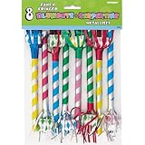 Fancy Fringed Party Blowers, 8ct