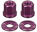 The Shadow Conspiracy Alloy BMX Bike Axle Nuts - 3/8 inch - Purple