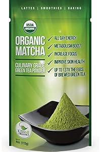 Matcha Green Tea Powder - Powerful Antioxidant Japanese Organic Culinary Grade - 113 grams (4 oz)