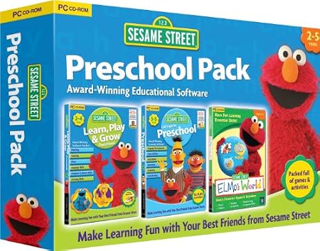 Sesame Street Triple Pack - Includes Learn, Play & Grow, Go To Pre-School, Elmos World (PC/Mac)