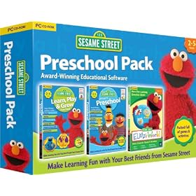 Sesame Street Triple Pack - Includes Learn, Play & Grow, Go To Pre-School, Elmos World (PC/Mac) [import anglais]