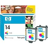 HP C9342BN 14 Tri-Color Ink Cartridge (Twin Pack)