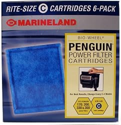 Marineland Penguin Rite-Size C Bio-Wheel 170 and 330 Replacement Filter Cartridge (6-Pack)