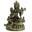 Religious Statues of Hindu Goddess Sarasvati in Brass