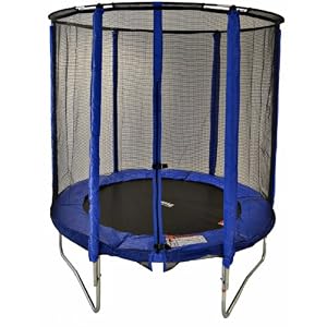 Cortez - Trampoline avec filet de sécurité - bleu - 1,90 m (6 ft)