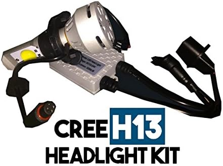 LightWerkz Offroad Hyper White Cree LED Headlight Kit 6400 Lumens (H13 (9008) Hi/Lo Beam Combo)
