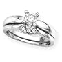 14K White Gold 1/2 ct. Diamond Engagement Set