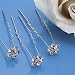 Bridal Hair Pin, Clear & AB Rhinestone Floret (Set of 12) 272