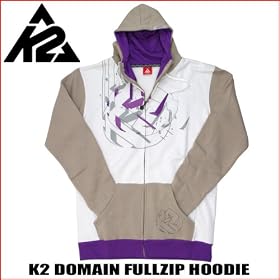 �y50%OFF�zK2�t���W�b�v�p�[�J�[ �t�[�h�t����DOMAIN FULLZIP HOODIE���O���[�z���C�g�p�[�v����M�EL