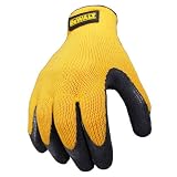 DEWALT DPG70 Textured Rubber Coated Gripper Glove - One Dozen - Large