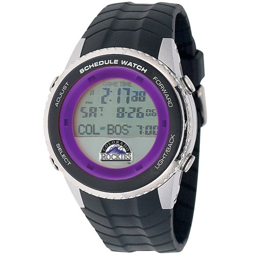 Buy Game Time Mens MLB Colorado Rockies Schedule Series Watch #MLB-SW-COL by Game Time