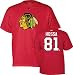 Chicago Blackhawks Marian Hossa Red Name and Number T-Shirt