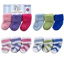 3-Pack Terry Socks, Pink-Stripes