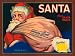 SANTA CLAUS SANTA PAULA CALIFORNIA LEMON USA FRUIT CRATE LABEL PRINT REPRODUCTION