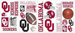 RoomMates RMK1061SCS University of Oklahoma Peel & Stick Wall Decals