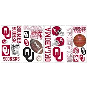 RoomMates RMK1061SCS University of Oklahoma Peel & Stick Wall Decals