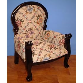 Fancy 16-1 2 Wooden Tapestry Chair Duck House by Duck House Doll Furniture