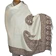 Wool Shawls and Wraps Jacquard Accessory 80 x 40 inches (jmwr537)