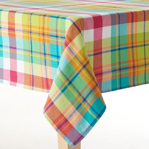 Celebrate Together Plaid Tablecloth (70" round)