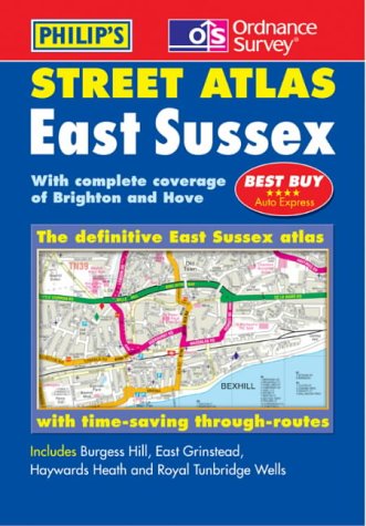 City Travel Guides Discounted  Books : Ordnance Survey/Philip's Street Atlas East Sussex (Pocket Street Atlas)