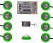 Vision X HIL-STG Tantrum Strobe System And Rock Light Kit with Master Controller And Wireless Remote Green