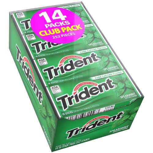 Trident Spearmint Sugar Free Gum - 18 ct. - 14 pk. - SC