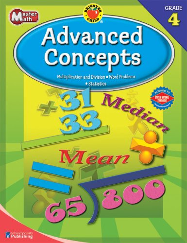 Master Math: Advanced Concepts, Grade 4 (Brighter Child Workbooks)