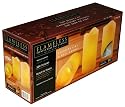 Flameless Scented Real Wax Candles with Timer, 3-Pack, Vanilla Scent, Melted Candle Design