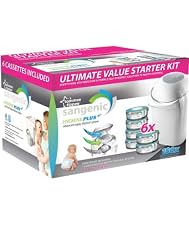 Tommee Tippee Sangenic Hygiene Plus Advanced Nappy Disposal System - Starter Pack