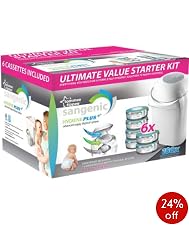 Tommee Tippee Sangenic Hygiene Plus Advanced Nappy Disposal System - Starter Pack