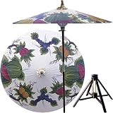 Japanese Garden Decor - 84 Oriental Nature's Garden Oriental Patio Umbrella & Optional Stand