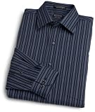 Arrow Men's  Wrinkle Free Fitted Broadcloth Fancy Long Sleeve Shirt