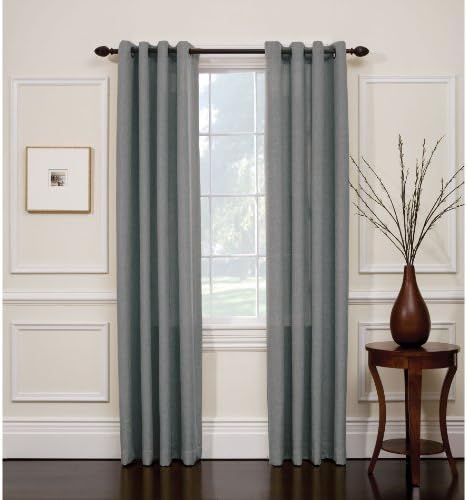 TWO panels BLACKOUT SILVER GRAY grommet FAUX SILK window curtain lined ENERGY SAVING 38 WIDE X 84" LENGTH EACH PANEL BLACK OUT TWO PANELS HEAVY THICK panels FOAM