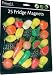 Fruit Fridge Magnets 25/Card