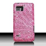 WIRELESS CENTRAL Brand Hard Snap on case WithPINK ZEBRA Bling Bling Full Di ....