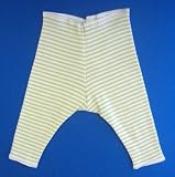 Bright Green and White Striped Pants