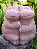 Eigenschaften Tiefes Kunsthandwerk GbR  / Steinfigur Tierfigur Nilpferd Hippo groß terracotta