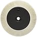 Scotch-Brite Radial Bristle Brush, Aluminum Oxide, 6000 rpm, 8" Diameter x 1" Width, 120 Grit, White (Pack of 1)