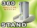 XBOX 360 SKIDPROOF VERTICAL STAND HOLDER CASE