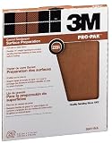 3M Pro-Pak 99411NA  9x11 Garnet Sand Paper Sheets 220 Grit - 25 Pack