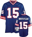 Jeff Hostetler New York Giants Blue NFL Premier Throwback Jersey