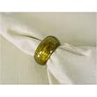 Gold Solid Color Glass Colored Napkin Rings Handmade
