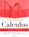 Calculus: Student Solutions Manual