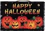 KimsCrafts Welcome Collection Handmade in Maine Stenciled 8"x12" Slate Happy Halloween Sign