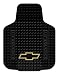 Gold Chevy Bowtie Universal-Fit Molded Front Floor Mats - Set of 2