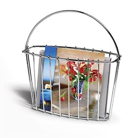 <b>Camden Magazine Rack - Chrome by Spectrum</b>