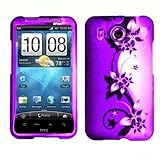 HTC Inspire 4G Accessory - Blossoming Purple Violet Flower Protective Hard  ....