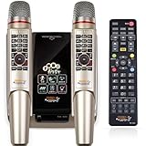 TJMジャパン 1000曲内蔵家庭用カラオケセット 「ファミリーコンサート」 ワイヤレスマイク2本付 TKM-370J-2