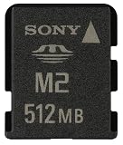 Electronics : Sony Memory Stick Micro Low Power-consumption Designed for Mobile Phones 512MB Capacity Ref MSA512W
