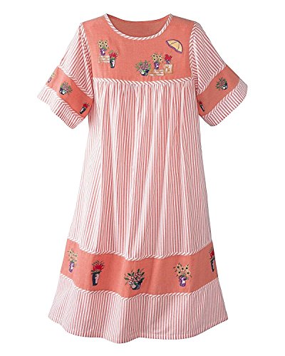National Chambray Stripe Dress, Plus